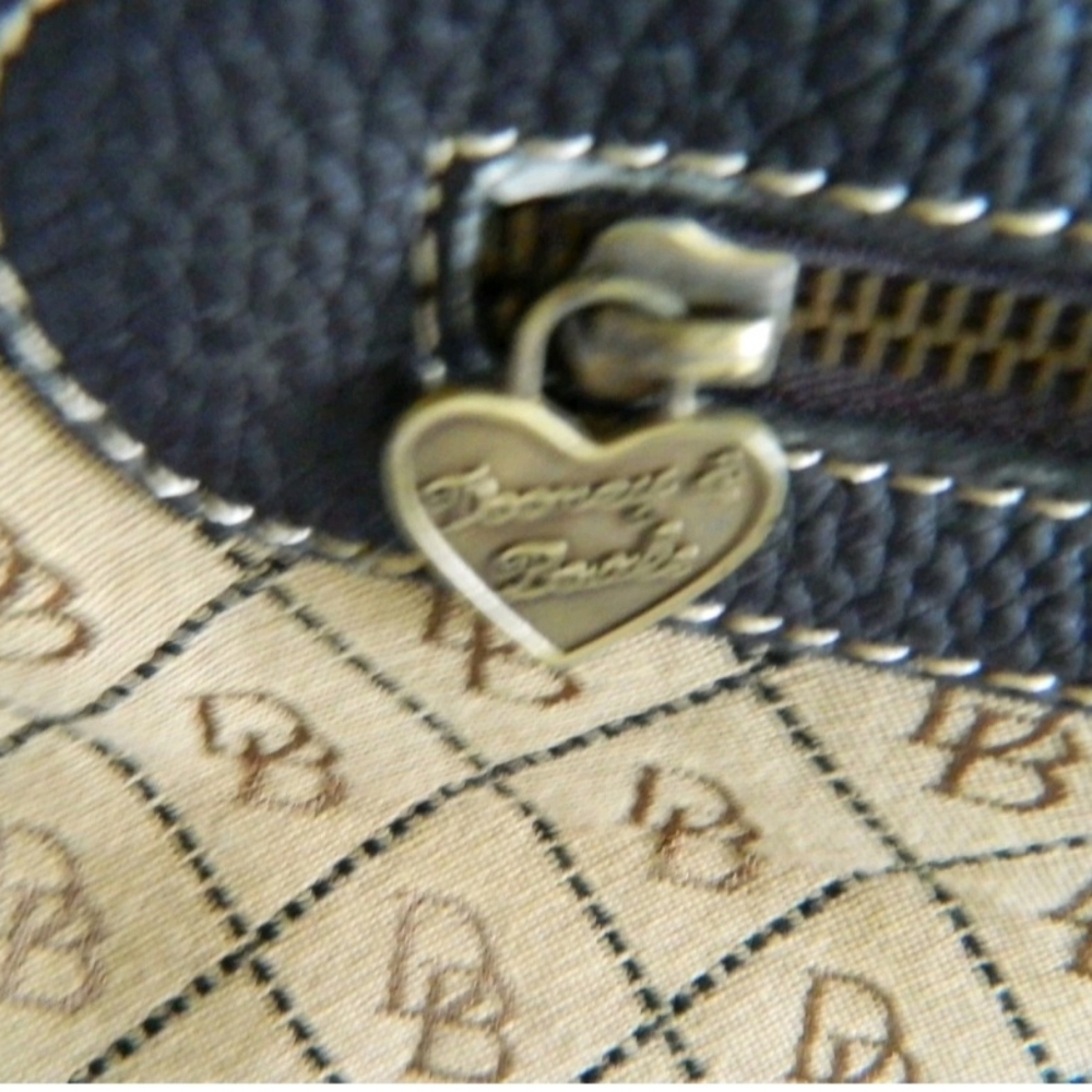 Dooney And Bourke Logo Canvas Shoulder Bag - Picture 2 of 11